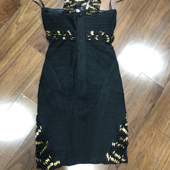 Herve LEGER Embellished Bandage Dress Authentic - Picture 6 of 9
